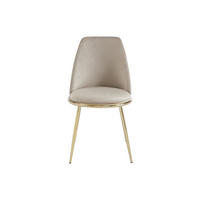 STUHL - 48 cm x 54 cm - Stoff, Samt - Beige - NEBINA - Beige, Textil (48/83/54cm) - Vente-Unique