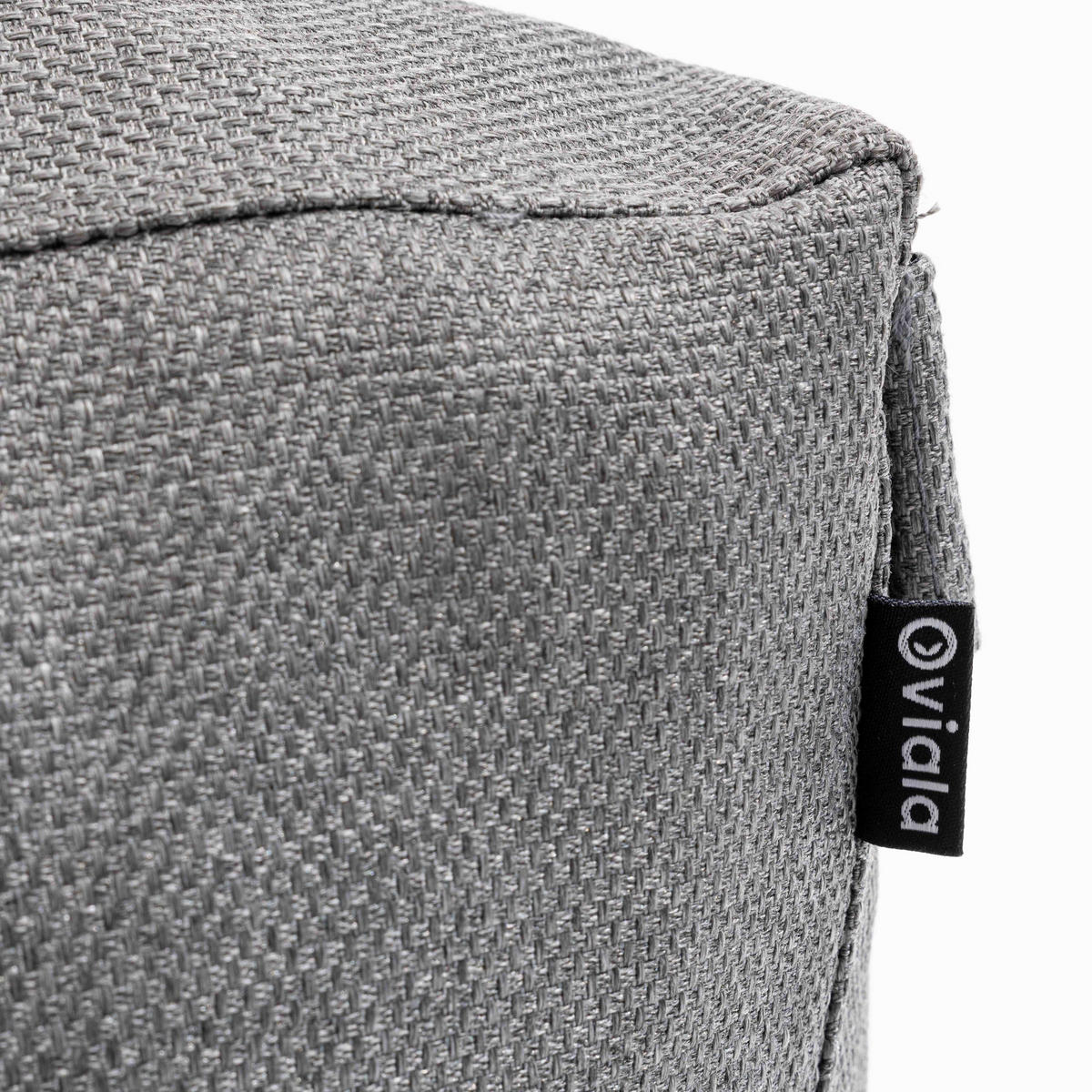 OUTDOOR-SITZSACK, Grau - Grau, Textil (85/30/85cm) - Oviala