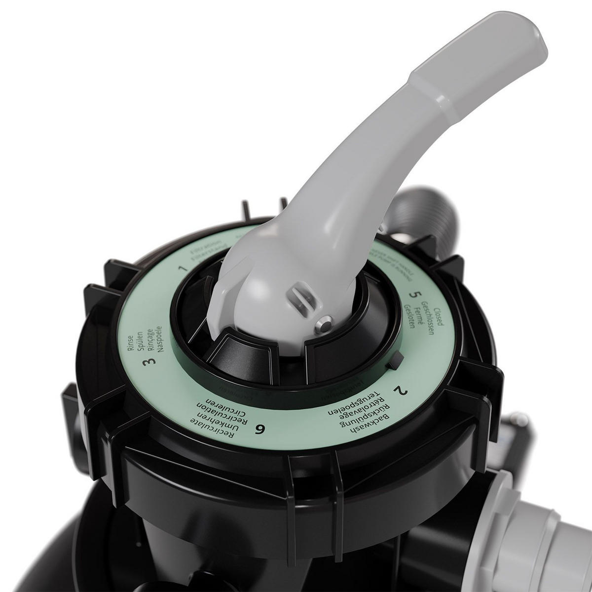 SANDFILTERANLAGE schwarz 400W - Schwarz, Kunststoff (39/48/56cm) - Juskys