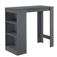 BARTISCH Kouvala - Dunkelgrau, Holzwerkstoff (110/103/50cm) - [en.casa]