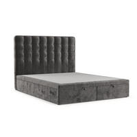 POLSTERBETT Celestia mit Stauraum 160/200 cm Stahl im Lotta Stoff - Schwarz/Graphitfarben, Holz/Holzwerkstoff (160/200cm) - AltaBeds