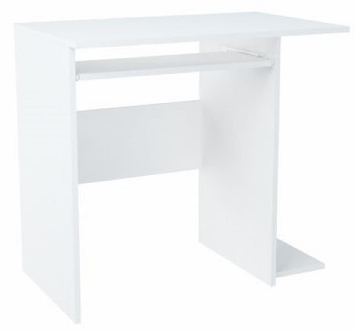 SCHREIBTISCH B5 Weiß 80/50/74 cm - Weiß, Holzwerkstoff (50/80/74cm) - Matkam Möbel