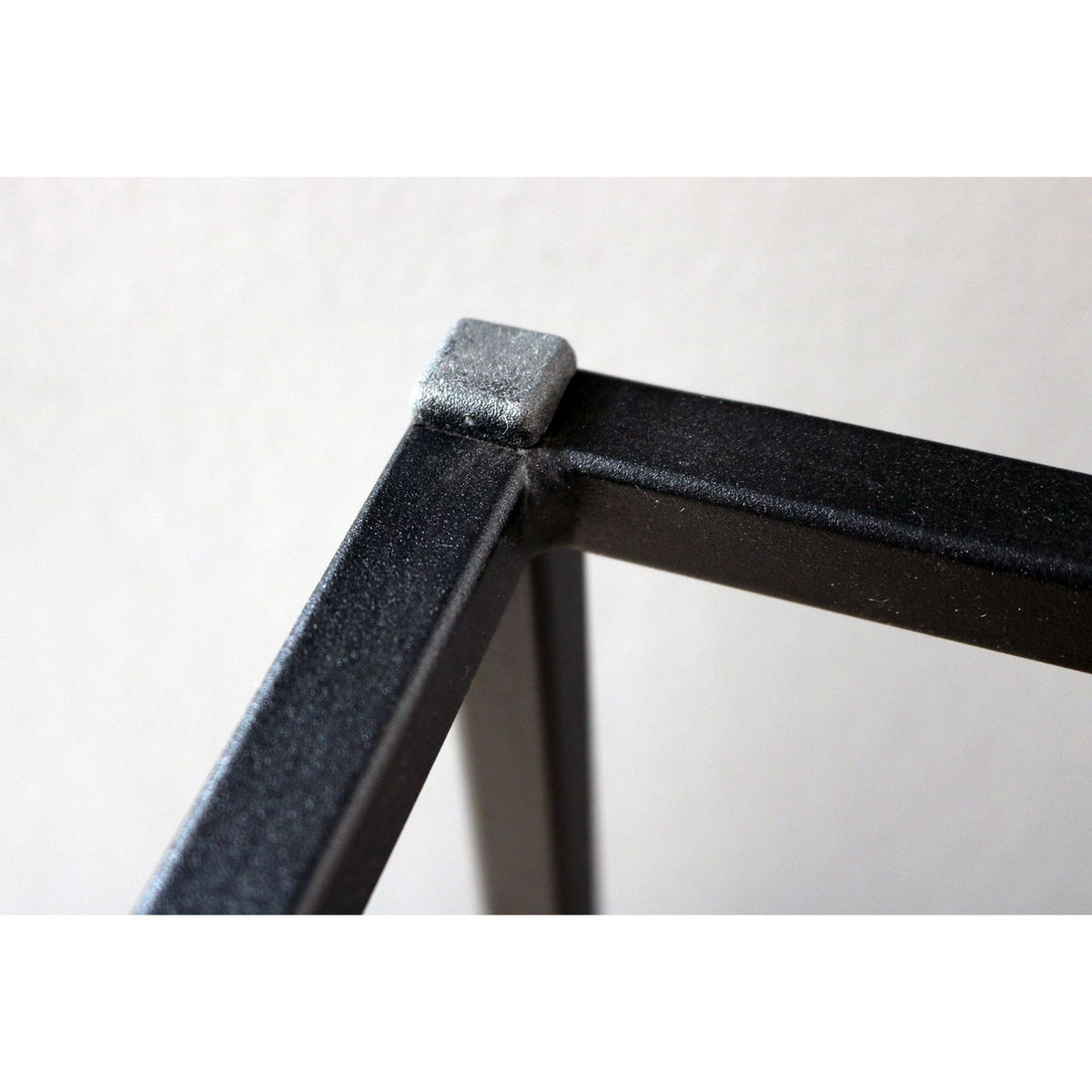 BLUMENSTÄNDER-SET 3-teilig - Sonoma / Schwarz - 50cm | 70cm | 90cm - Schwarz, Metall (21/21/90cm) - holz4home