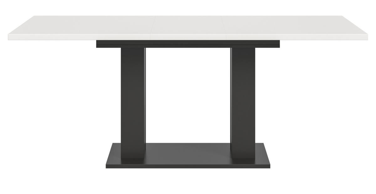 ESSTISCH weiß, grau, Küchentisch ausziehbar 150 - 190 cm - Weiß/Grau, Holzwerkstoff/Metall (150/90/76cm) - Inn.Furn