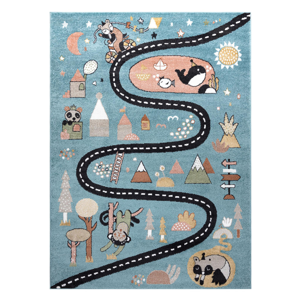 Thumbnail - rugsX Teppich, Blau, Textil, Rechteckig, 200x290 cm, Teppiche & Böden, Teppiche, Teppich Kinderzimmer