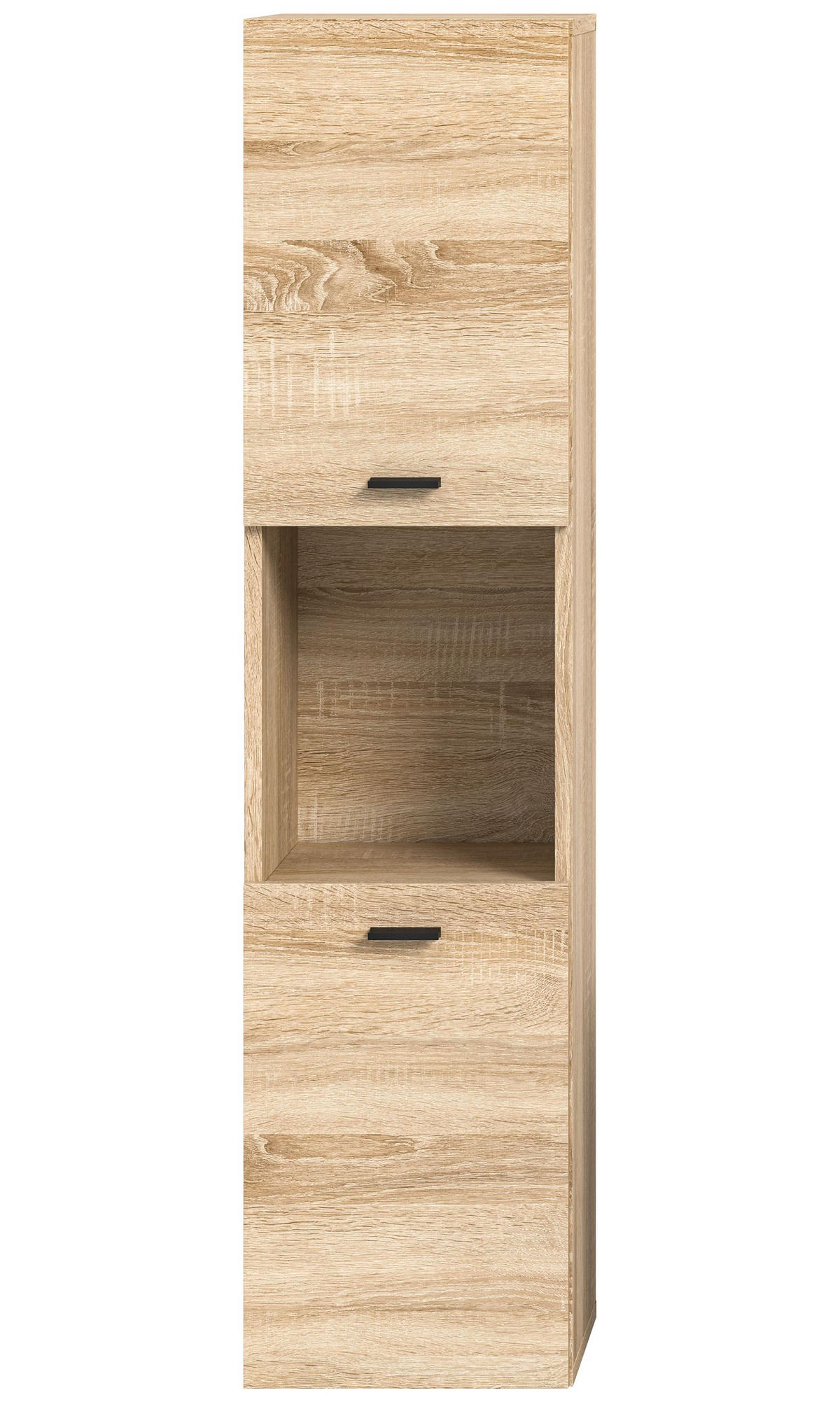 BADSCHRANK Boston/Tampa Bad in Eiche Sonoma Nachbildung - modernes Design - B/H/T: 30x125x29 cm - Sonoma Eiche, Holzwerkstoff (30/125/29cm)