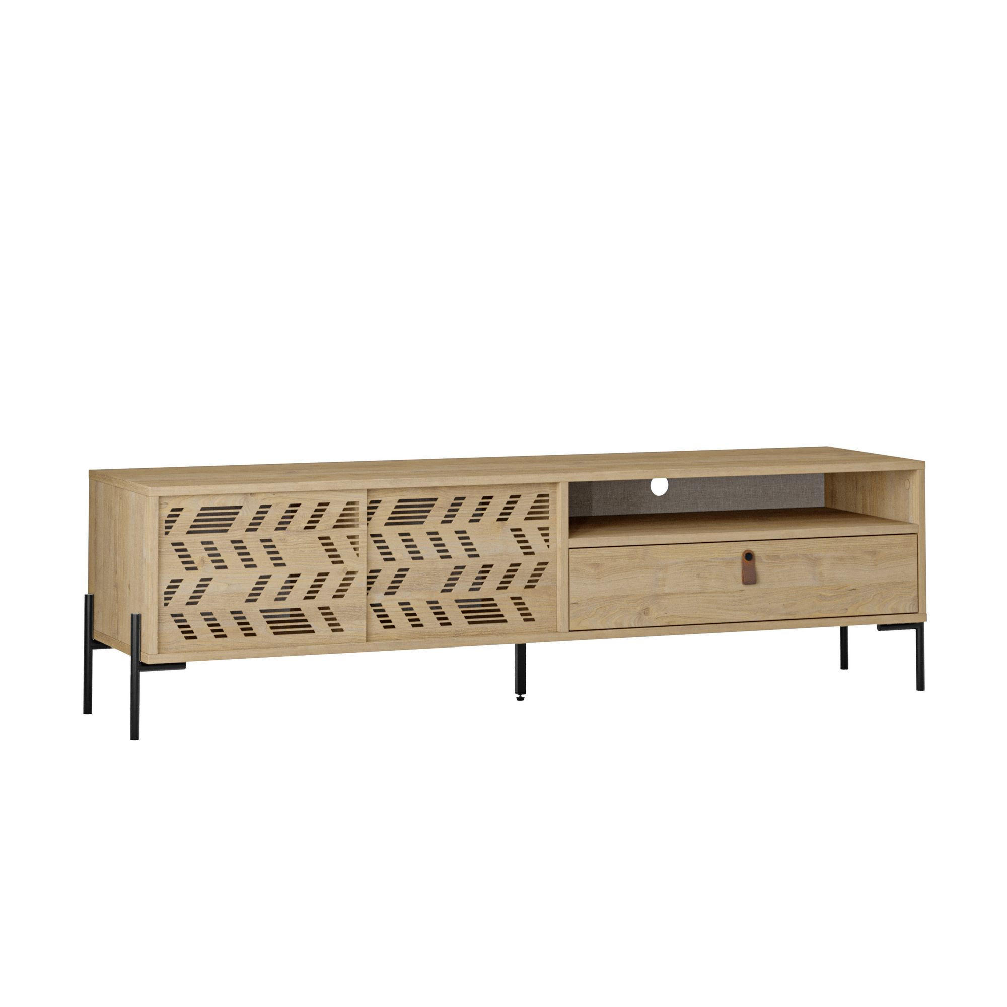 TV-MÖBEL dionysos beige - Beige, Holz (45/48/170cm) - Habitat Garten
