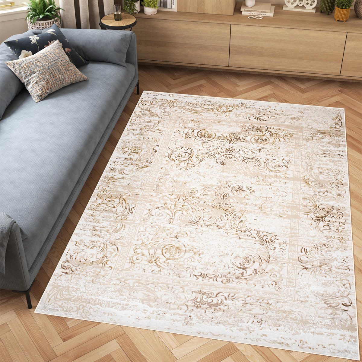 TEPPICH HERA Beige 160/230 cm - Beige, Textil (160/230cm) - Tapiso