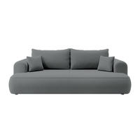 SCHLAFSOFA Ovo Dunkelgrau Velours - Dunkelgrau, Textil (250/103/110cm) - Selsey