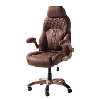 CHEFSESSEL - Microfaser / Kunststoff - Braun/Kupferfarben, Kunststoff/Textil (69/118/77cm) - home24