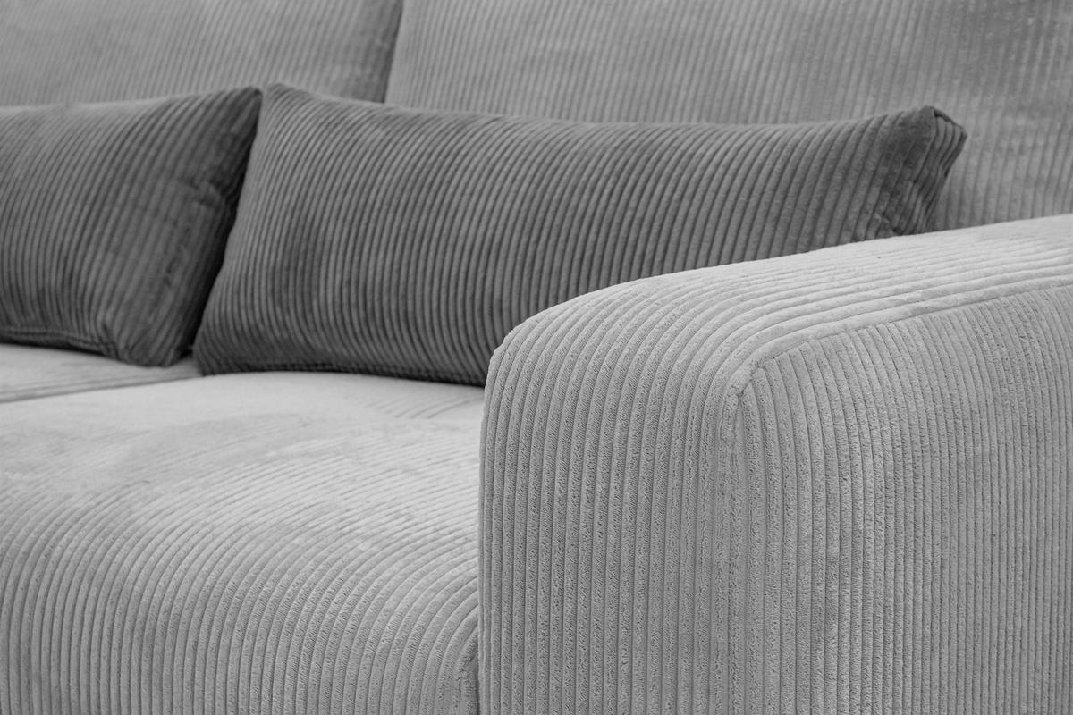 SOFA OLI 3-Sitzer, hellgrau - Hellgrau, Holz/Textil (208/91/108cm) - Courtois Laville
