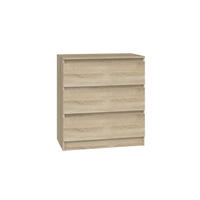 KOMMODE 3 SCHUBLADEN M3 - EICHE SONOMA - Sonoma Eiche, Holzwerkstoff (70/75/40cm) - CDF