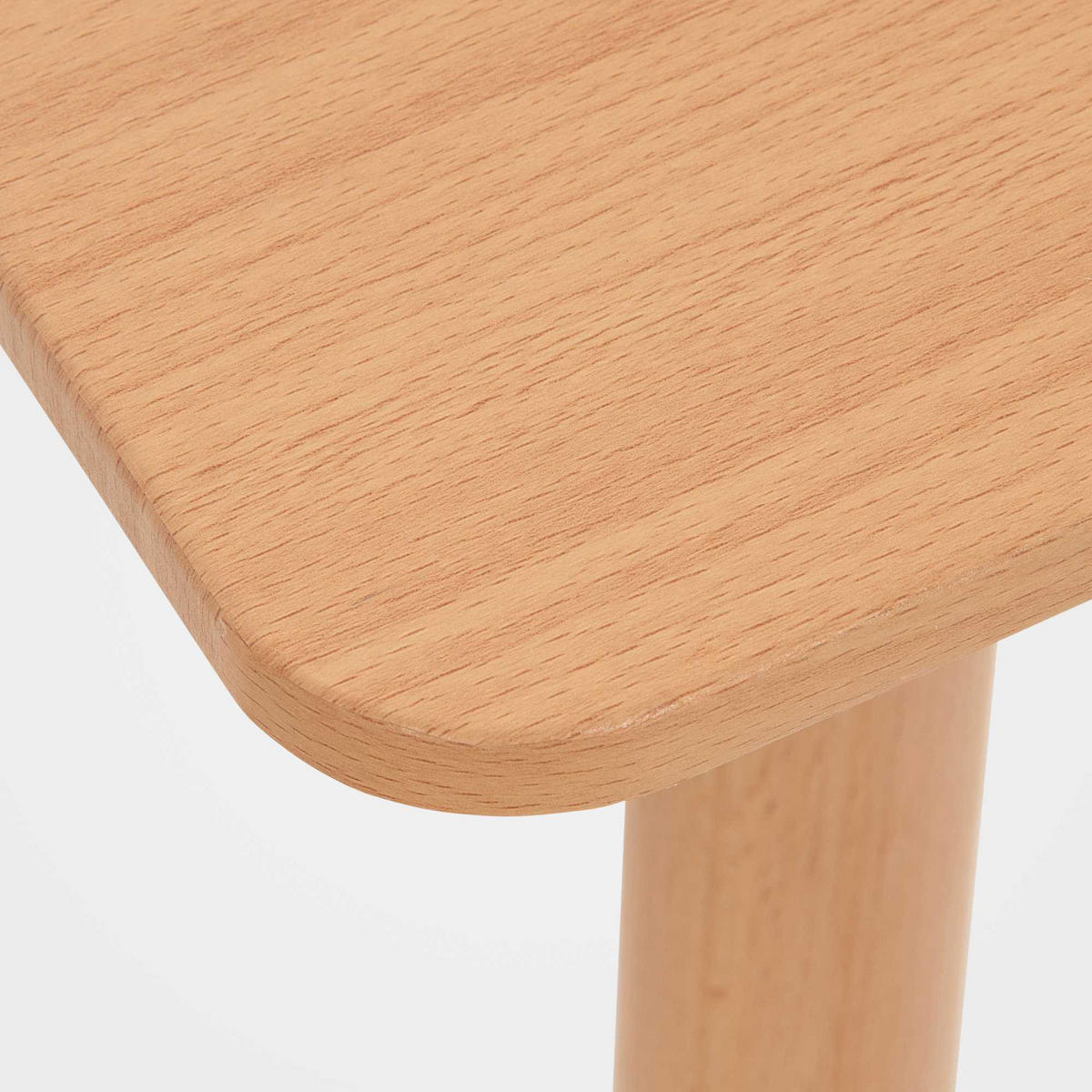 KONSOLENTISCH eckig 80/80/75 cm Holz natura - Eukalyptusholzfarben, Holz (80/80/75cm) - CLP