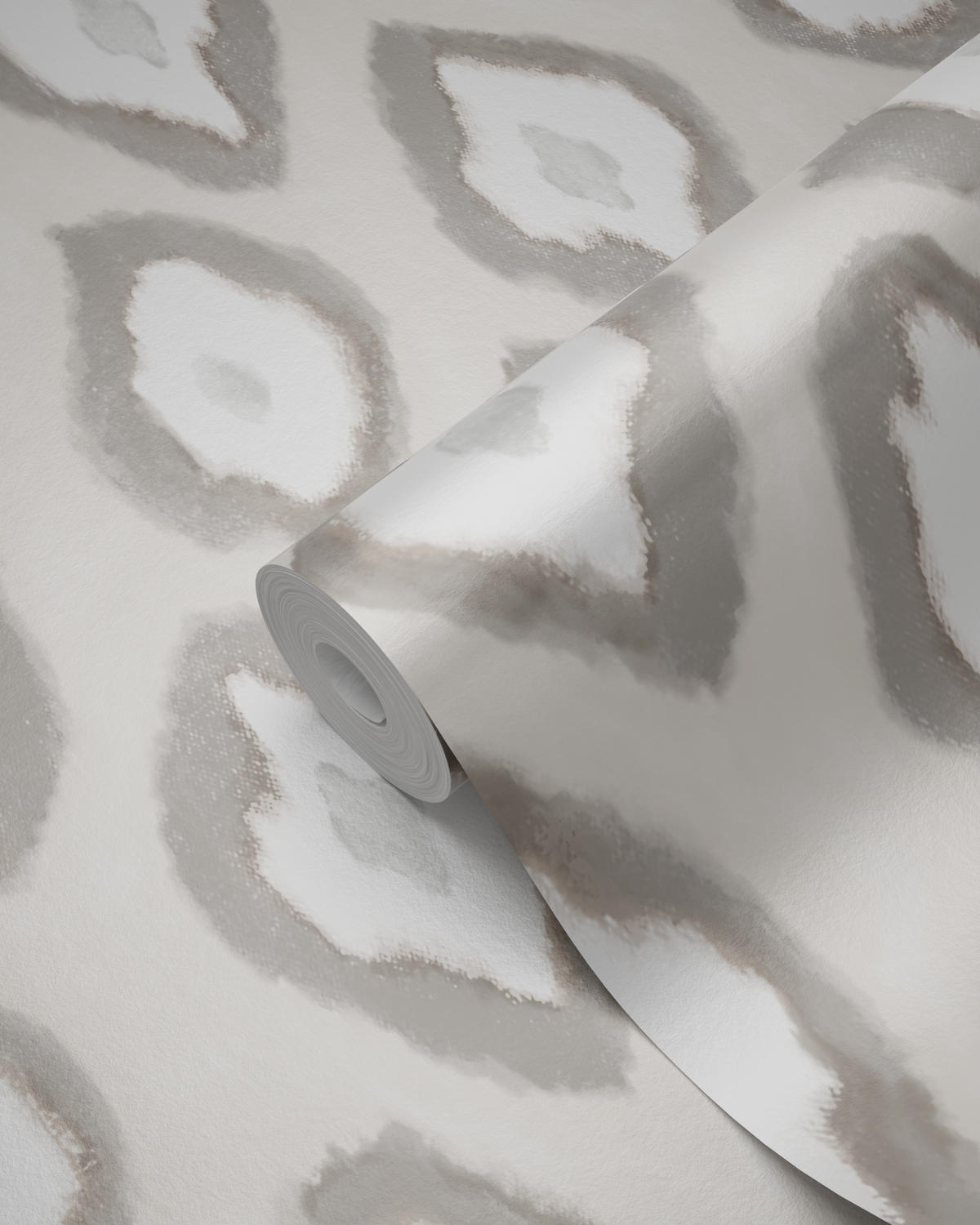 TAPETE Ikat-Motiv 53 cm x 10.05 m - Beige, Papier (53/1000cm) - Origin Wallcoverings