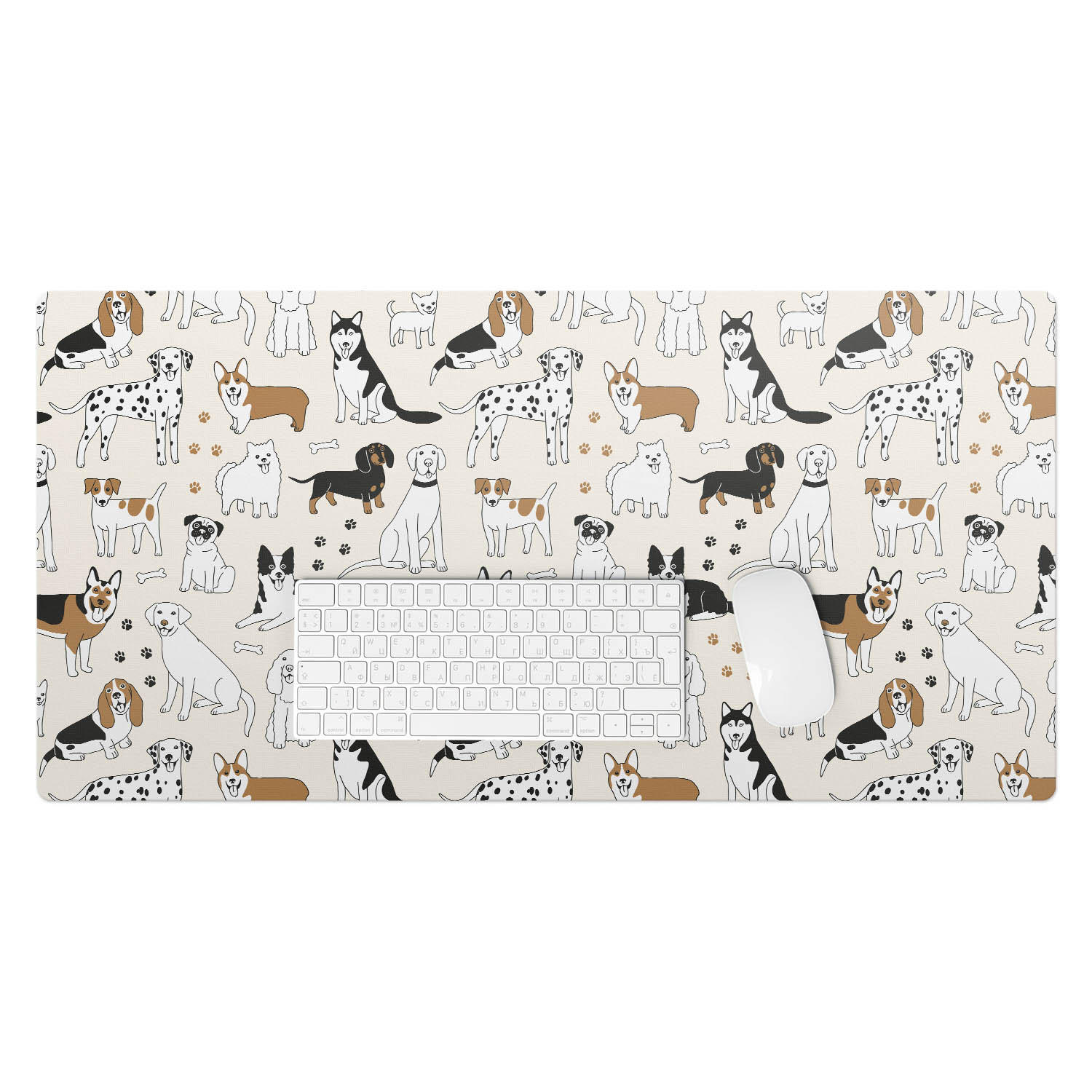 Wallfluent Schreibtischunterlage Sand 45x1.6x90 cm