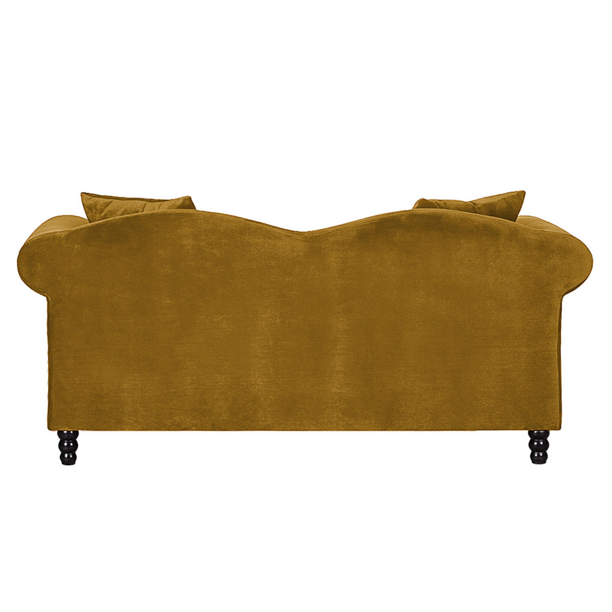 2-SITZER SOFA - Gelb/Schwarz, Holz/Buchenholz (185/84/79cm) - home24