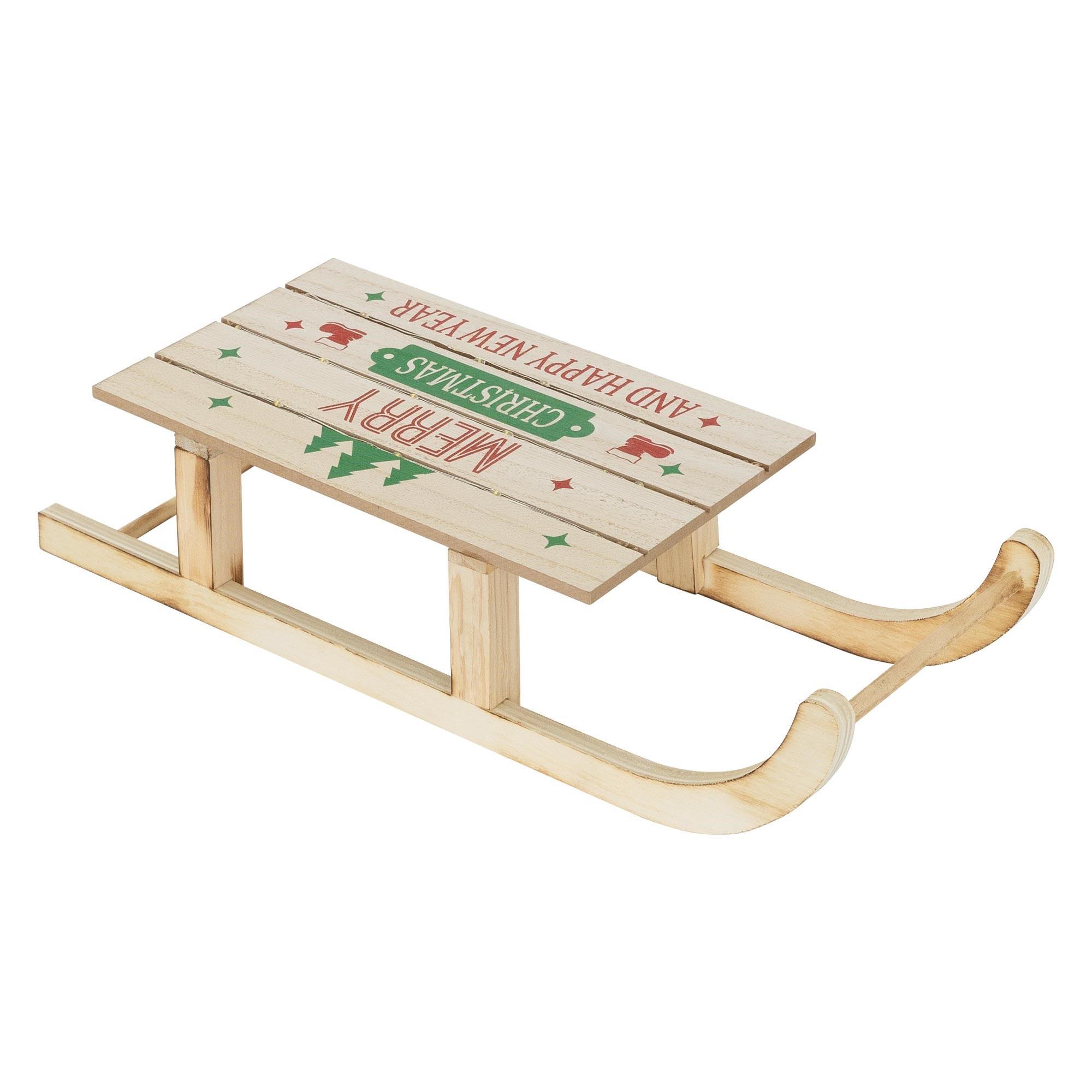 WEIHNACHT Schlitten - Braun, Holz (16/9.5/42cm) - ECD-Germany