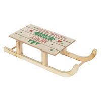 WEIHNACHT Schlitten - Braun, Holz (16/9.5/42cm) - ECD-Germany