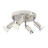 STRAHLER Birtha 4-flammig 18/18/11 cm - Silberfarben, Metall (18/18/11cm) - Nettlife