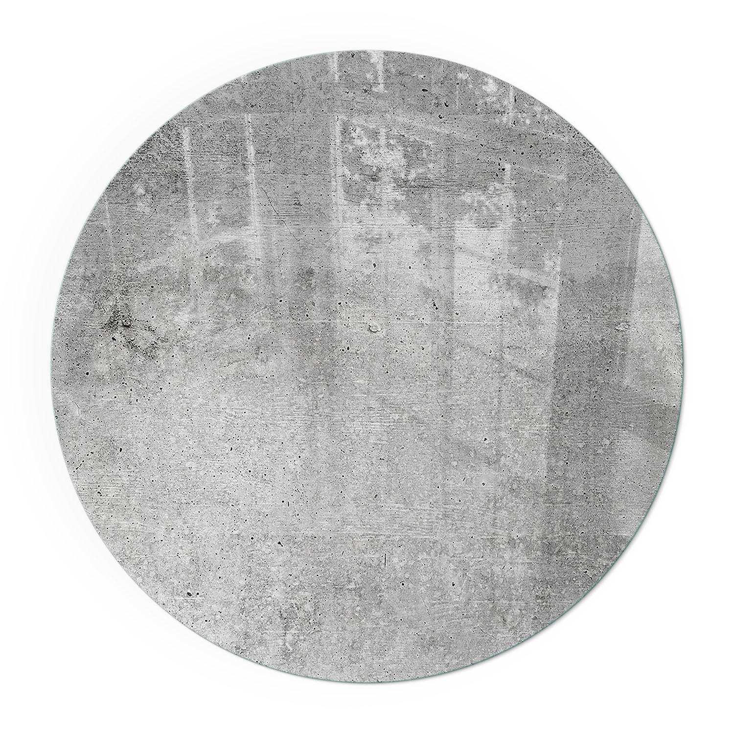 GLASPLATTE für Kamin Ø 50 cm - Grau, Glas (50/50/0.4cm) - TULUP