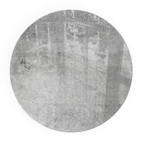 GLASPLATTE für Kamin Ø 50 cm - Grau, Glas (50/50/0.4cm) - TULUP