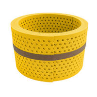 SICHTSCHUTZSTREIFEN Premium Halbe Set gelocht Einzelstreifen Gelb 2,55m - Gelb, Kunststoff (255/9.5cm) - ZAUN|ZU