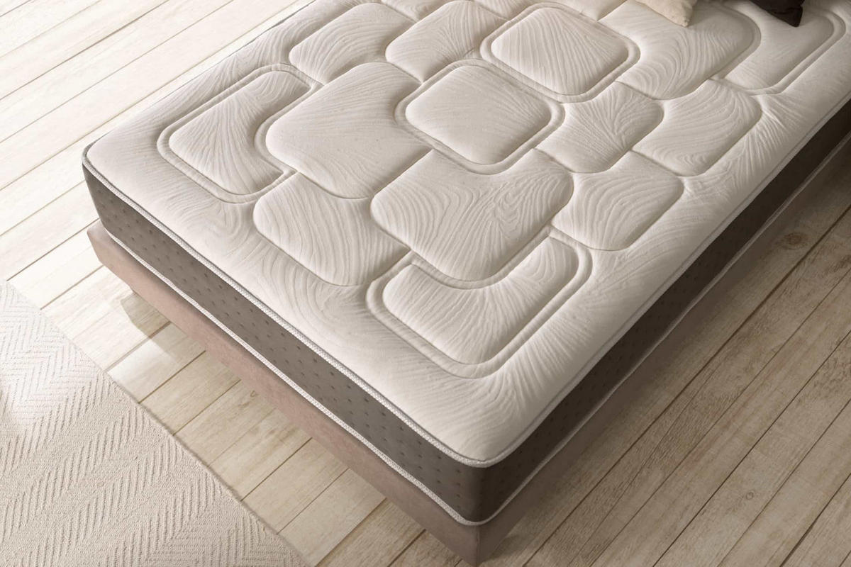 MATRATZE King Max Multizone - 150X200, 30cm - Weiß, Textil (150/200cm) - Moonia