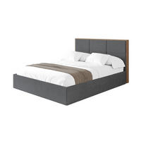 POLSTERBETT mit Bettkasten und Lattenrost, Bett mit Matratze H3/H4 - LILA 140x200 Dunkelgrau - Anthrazit, Holzwerkstoff/Textil (140/200cm) - ALTDECOR