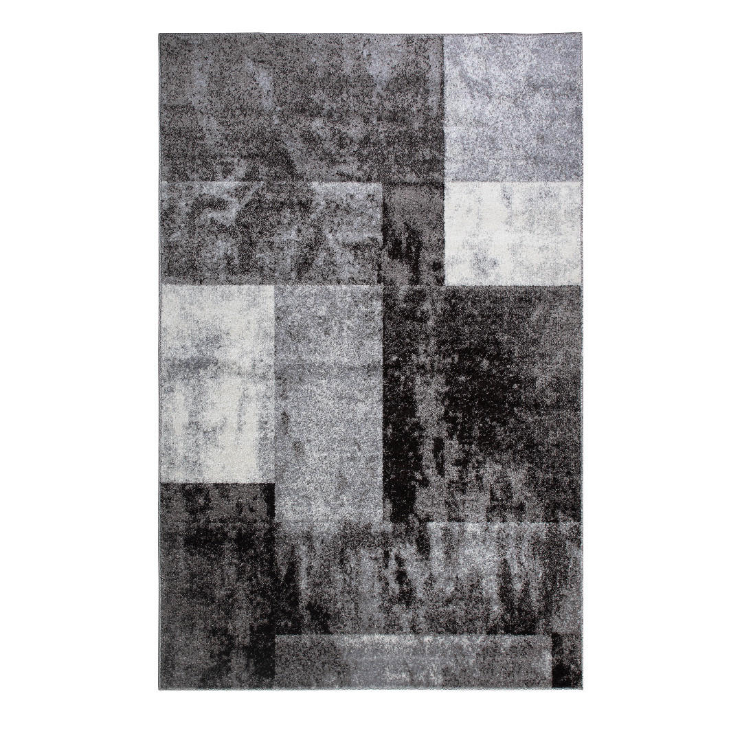 TEPPICH Phönix abstraktes Design grau 200 x 290 cm - Grau, Kunststoff/Textil (200/290cm)