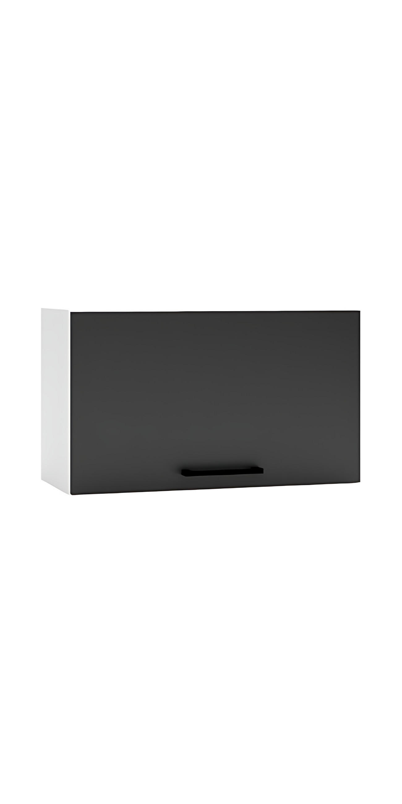 HÄNGESCHRANK W60OKGR - Dnoria - Zeitlose Küchen Eleganz - Schwarz, Holz/Metall (60/36/30cm) - ROYAL24_MARKT