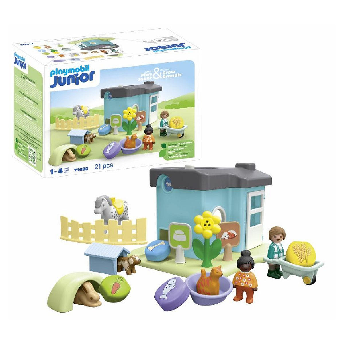 TIERHAUS - Blau, Kunststoff (19/28/39cm) - Playmobil