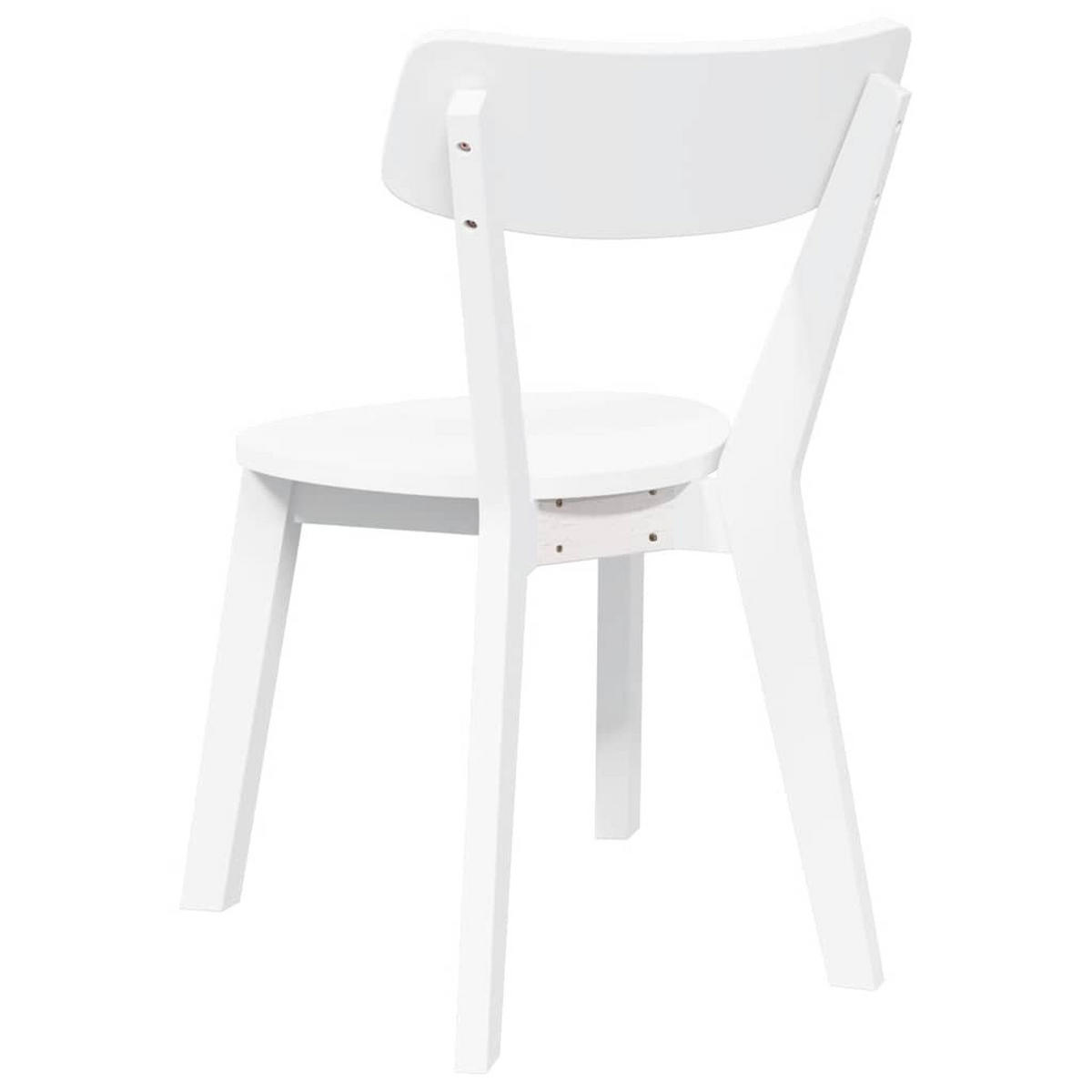 STUHL-SET 2 Stk Brenthain 47.5/79.5/53 cm - Weiß, Holz (47.5/79.5/53cm) - ZMH