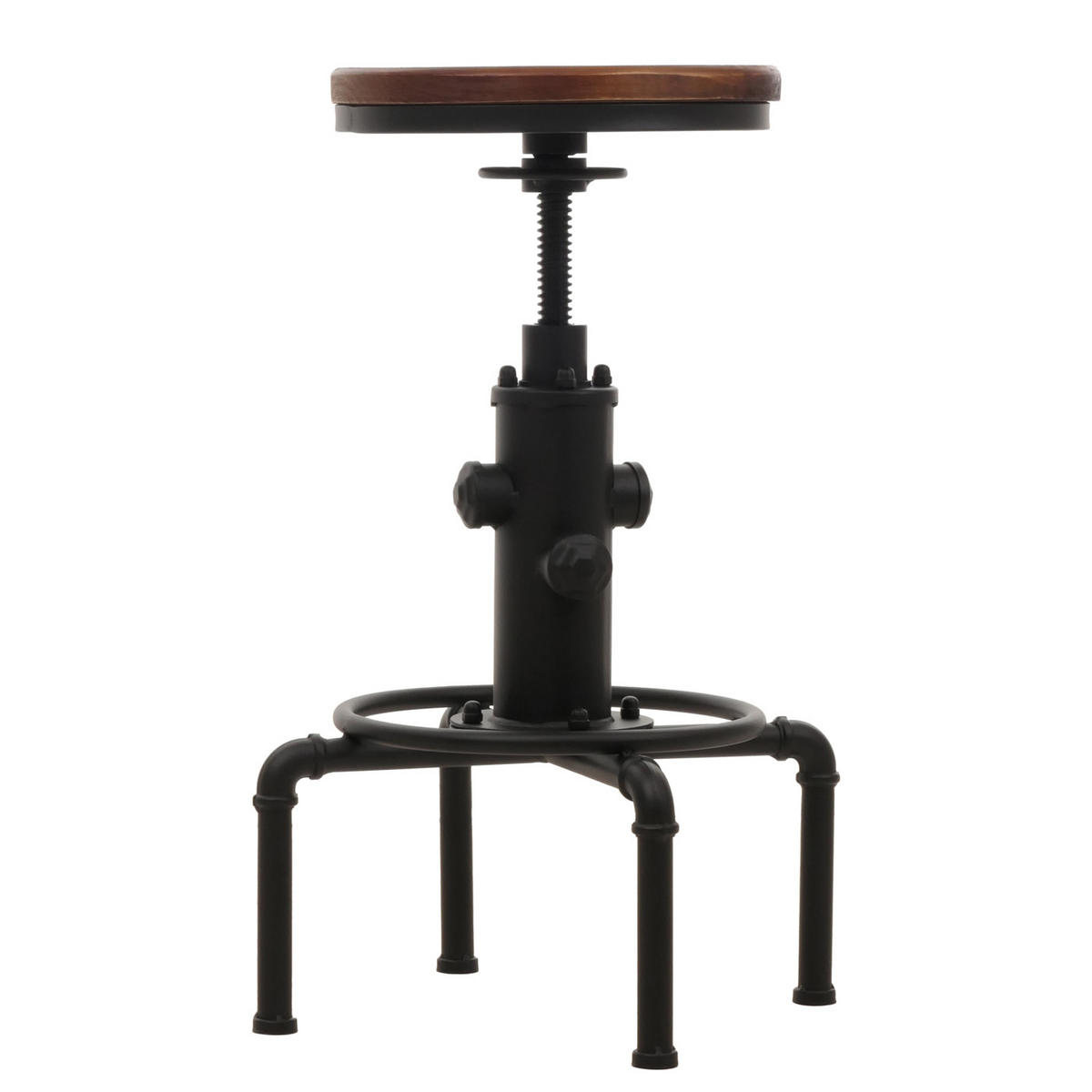 BARHOCKER Braun 2er-Set - Braun, Holz (34/85/34cm) - MCW