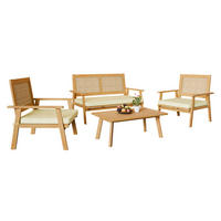 GARTENSET Tritante - Creme/Naturfarben, Holz - MIRJAN24