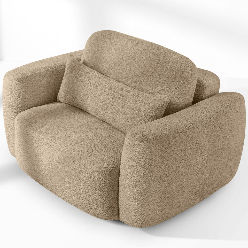 Thumbnail - Konsimo® Sessel, Beige, Holz, Textil, 145x85x115 cm, Wohnzimmer, Sessel, Polstersessel