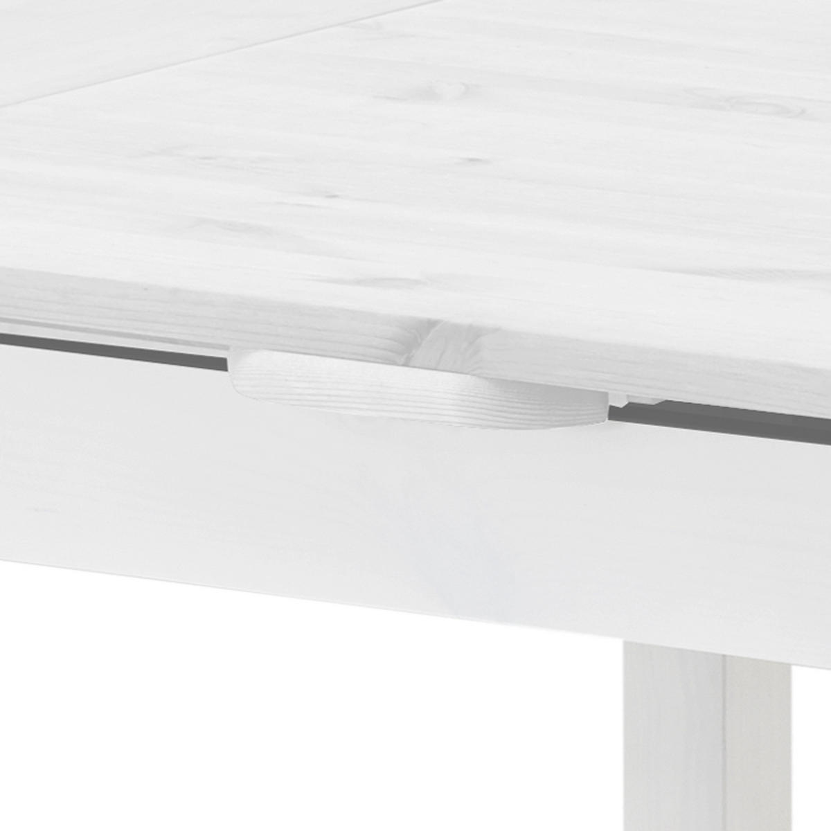 ESSGRUPPE - 5-teilig - Kiefer massiv - Weiß, Holz (77/77/74cm) - home24