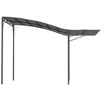 PERGOLA Wasserabweisend mit verstellbarem Dach 291/366/250 cm - Dunkelgrau, Textil/Metall (250/250/300cm) - Outsunny