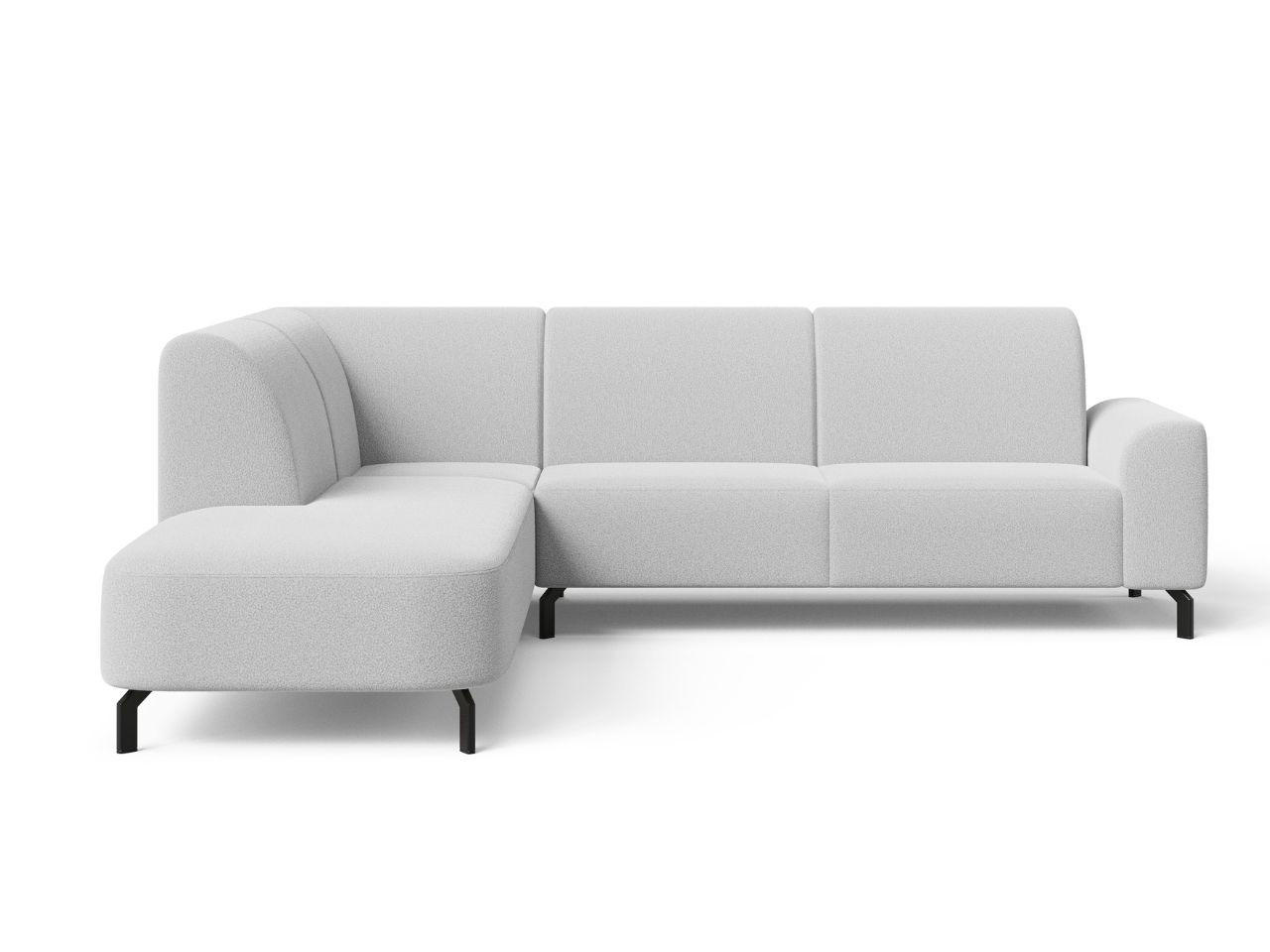 ECKSOFA Regento Grau Links - Schwarz/Grau, Holz/Textil (277/218cm) - Graingold