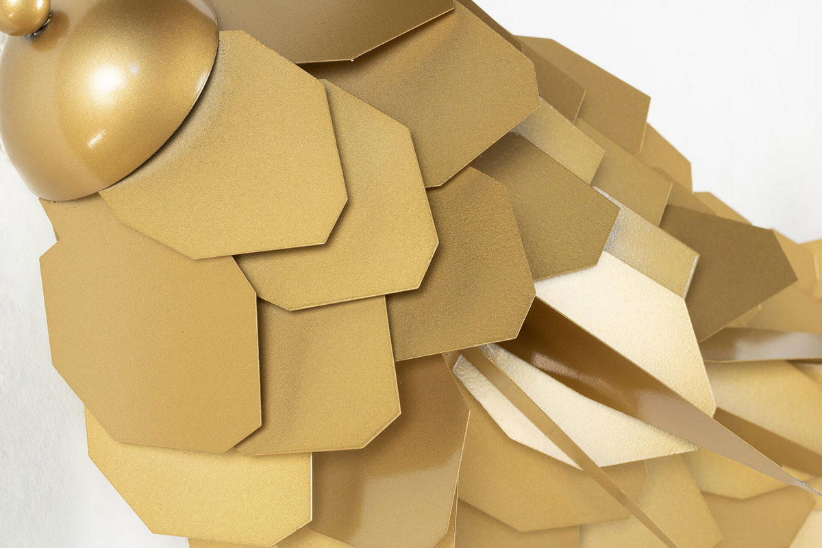 WANDDEKO Gold 70/34 cm - Goldfarben, Metall (2.42/34/10cm) - KUNSTLOFT