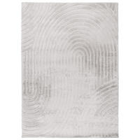 KURZFLOR-TEPPICH Waves 501 Hellgrau/ Taupe 120x170 cm - Taupe, Textil (120/170cm) - carpet city