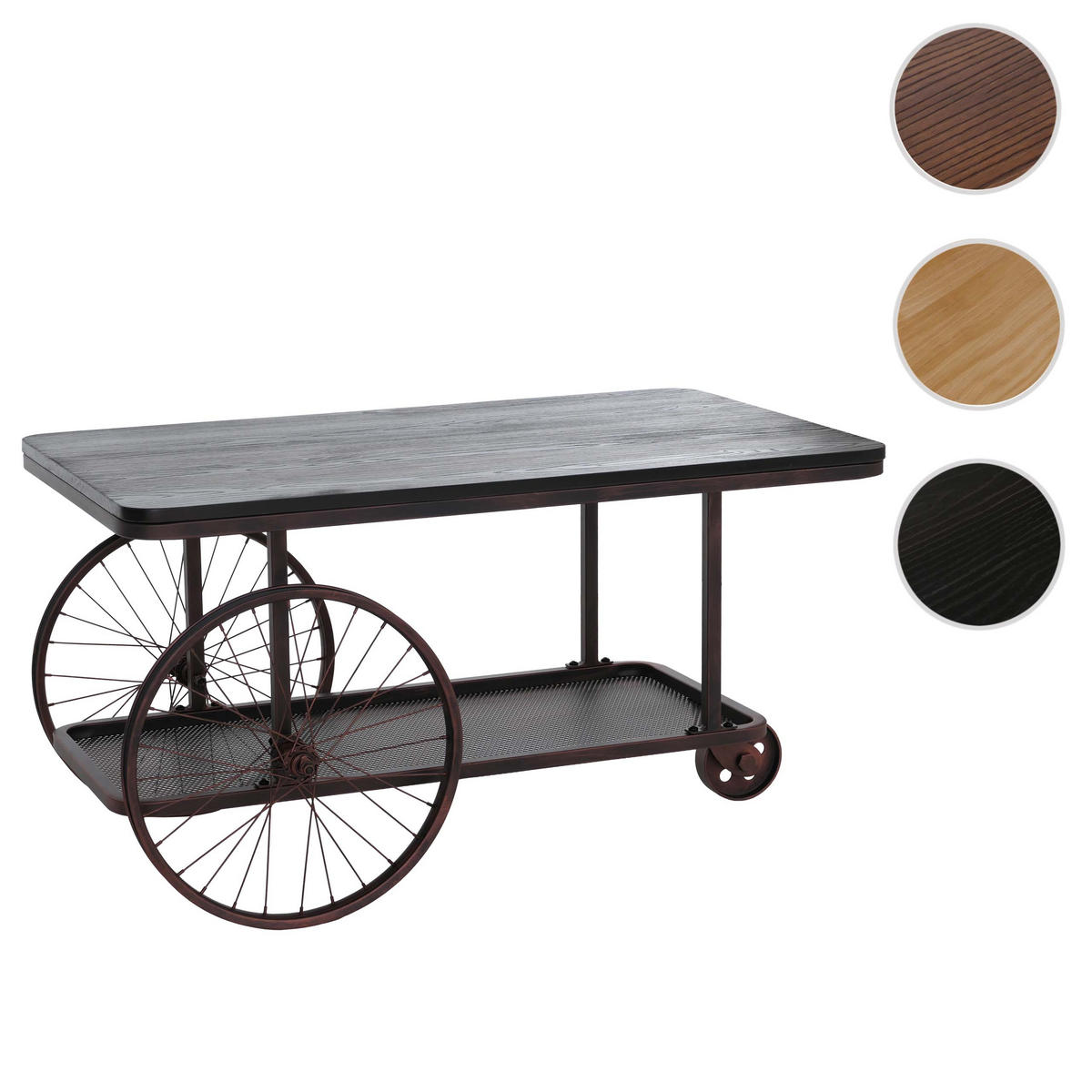 COUCHTISCH eckig Schwarz - Schwarz, Holz (60/100/54cm) - MCW