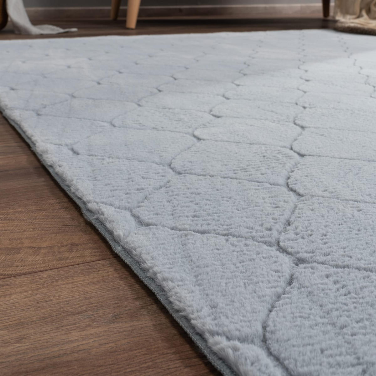 KURZFLORTEPPICH 80/150 cm Lelystad 522 - Grau, Kunststoff (80/150cm) - Paco Home