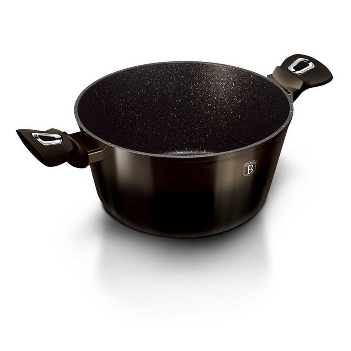 TOPF Schwarz 28/28/12.4 cm BH6606 - Schwarz, Metall (28cm) - Berlinger Haus