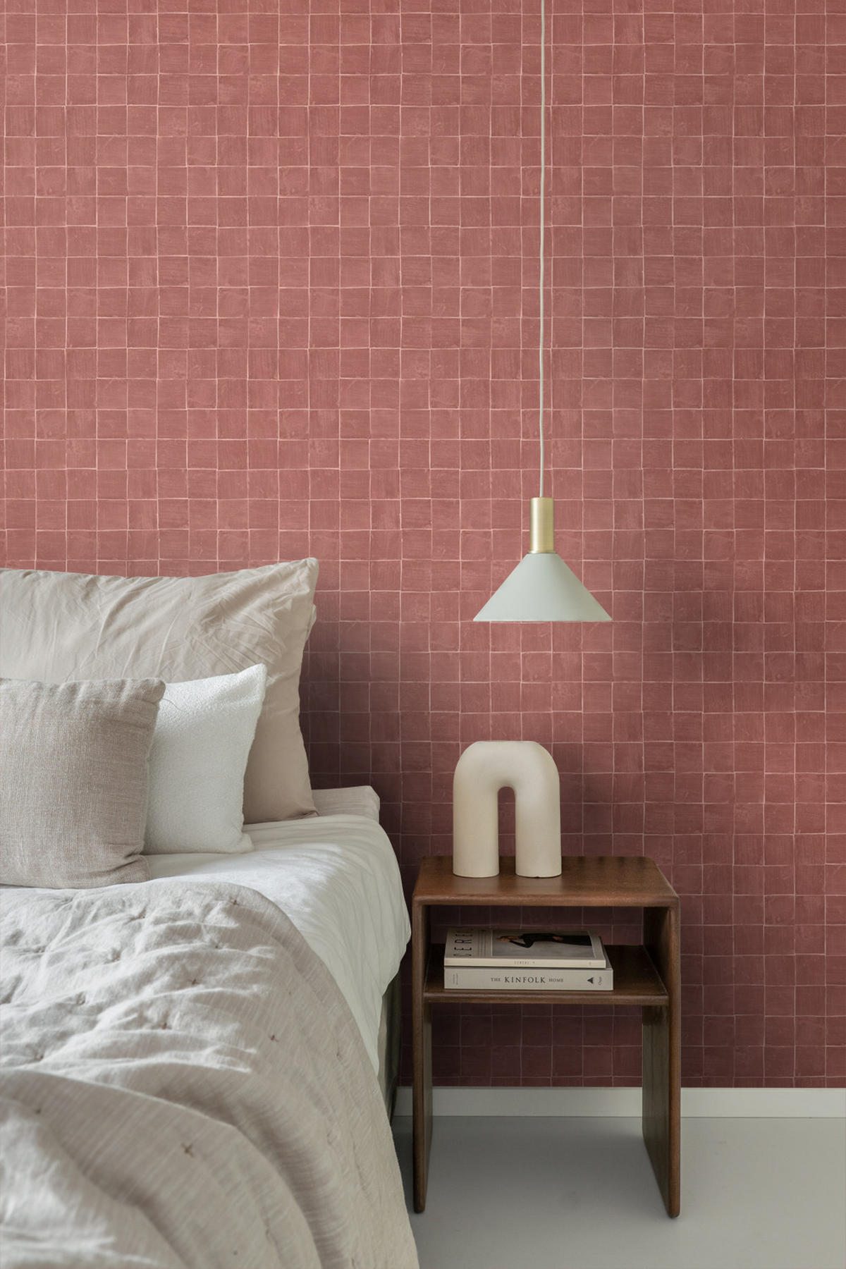 TAPETE Fliesenmuster 50 x 900 cm - Terracotta, Papier (50/900cm) - Origin Wallcoverings