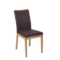 ESSZIMMERSTUHL 2er-Set Delfi 2 Wildeiche Massiv/Microfaser Braun - Braun, Holz (46/98/60cm) - 58aufmkessel