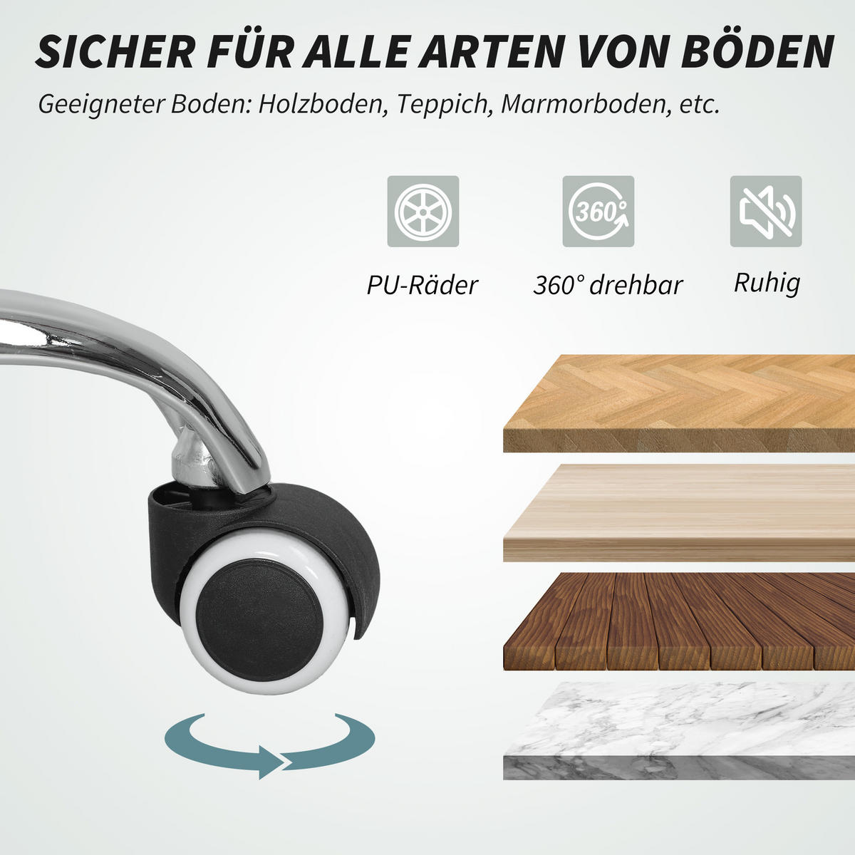 MASSAGE-BÜROSTUHL, Schreibtischstuhl mit Heizfunktion, Fußstütze, Schwarz - Schwarz, Kunststoff (70/118/64cm) - Vinsetto
