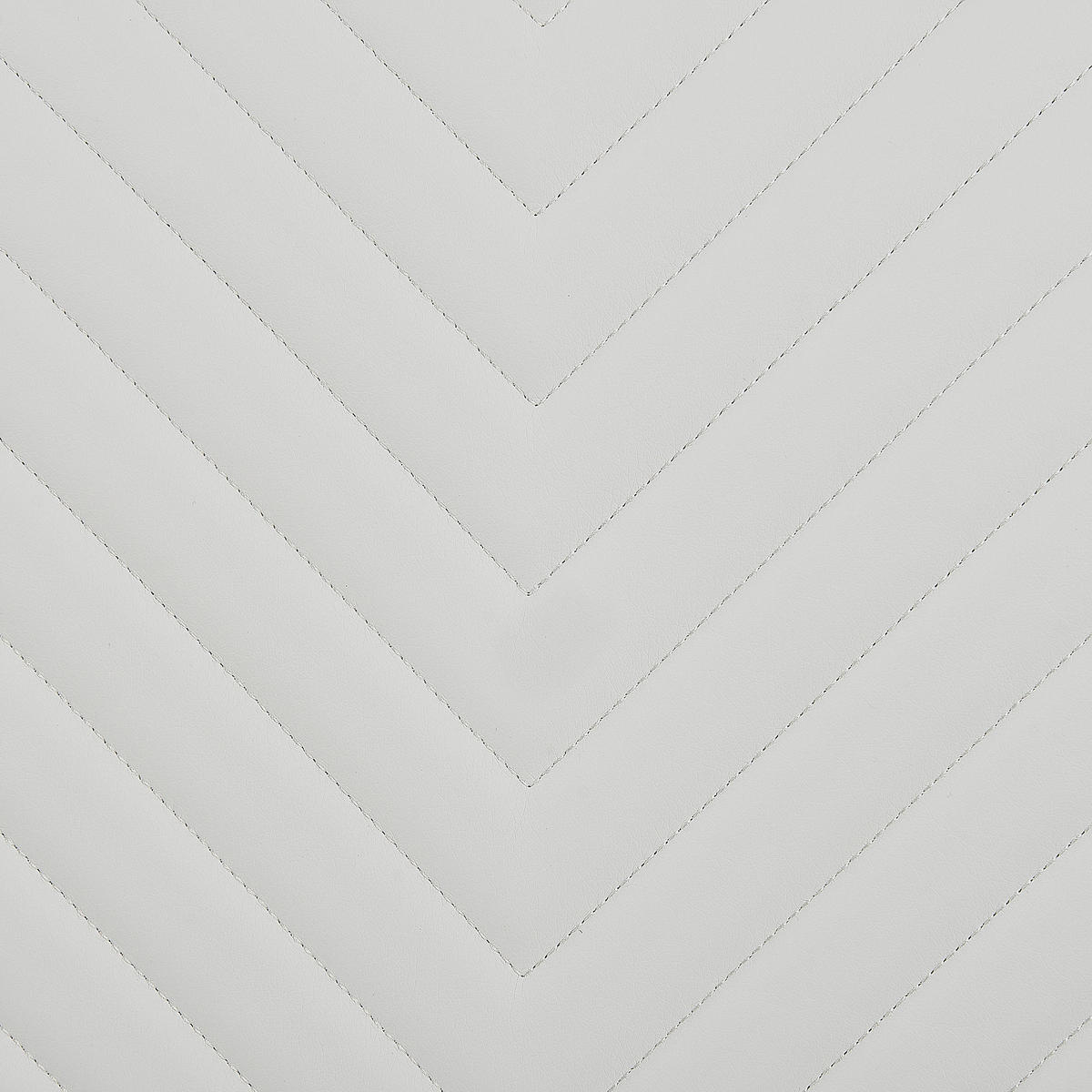 ESSZIMMERSTUHL 2er-Set Kunstleder Weiß Picknes - Weiß, Textil/Metall (43/105/55cm) - Beliani