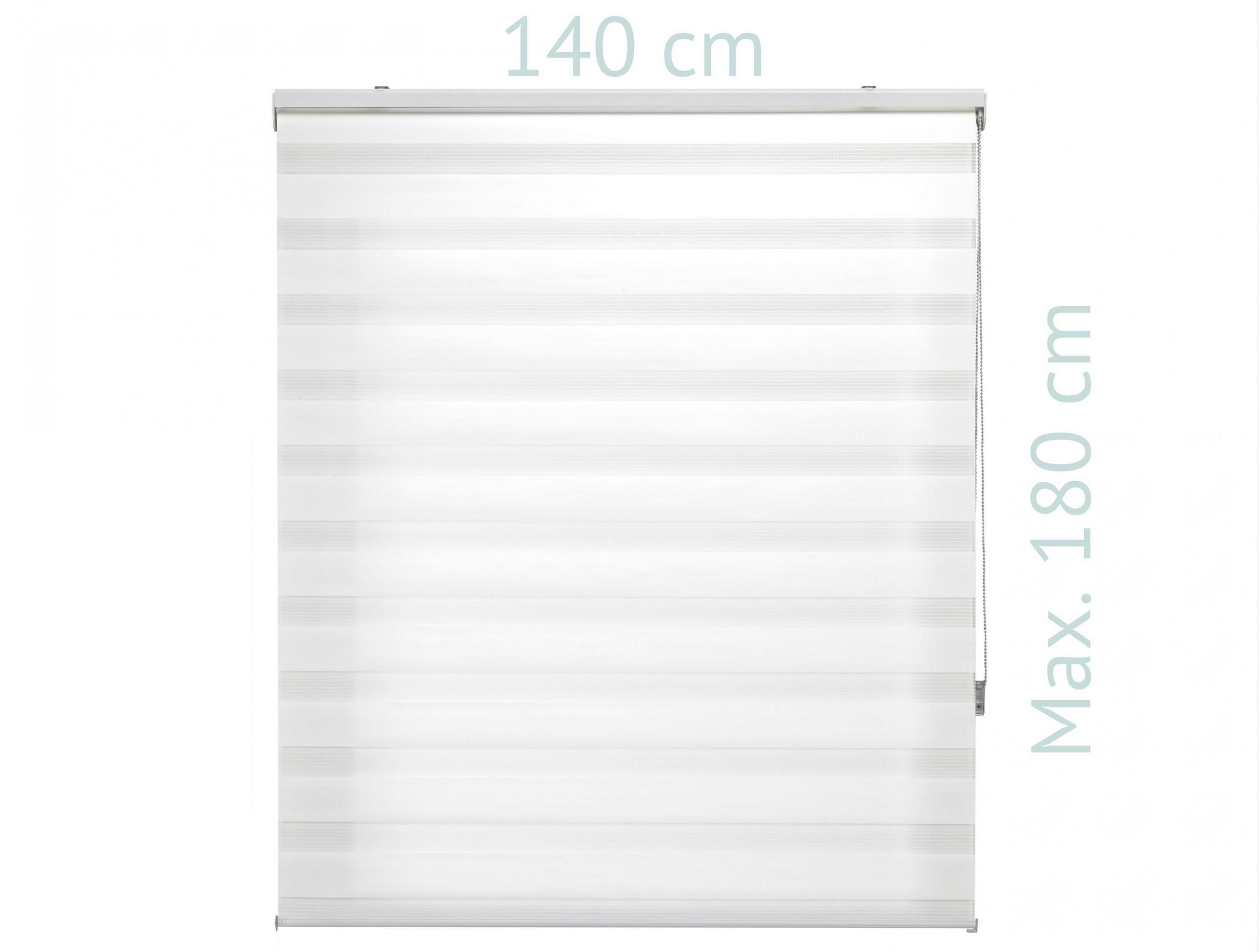 ROLLO Polyester Transluzent Cream 140x180 - Creme, Textil (140/180/1cm) - Purline