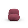 DREHSESSEL Chuck aus Chenille-Stoff karmesinrot - Rot, Textil (77/80/78cm) - Micadoni
