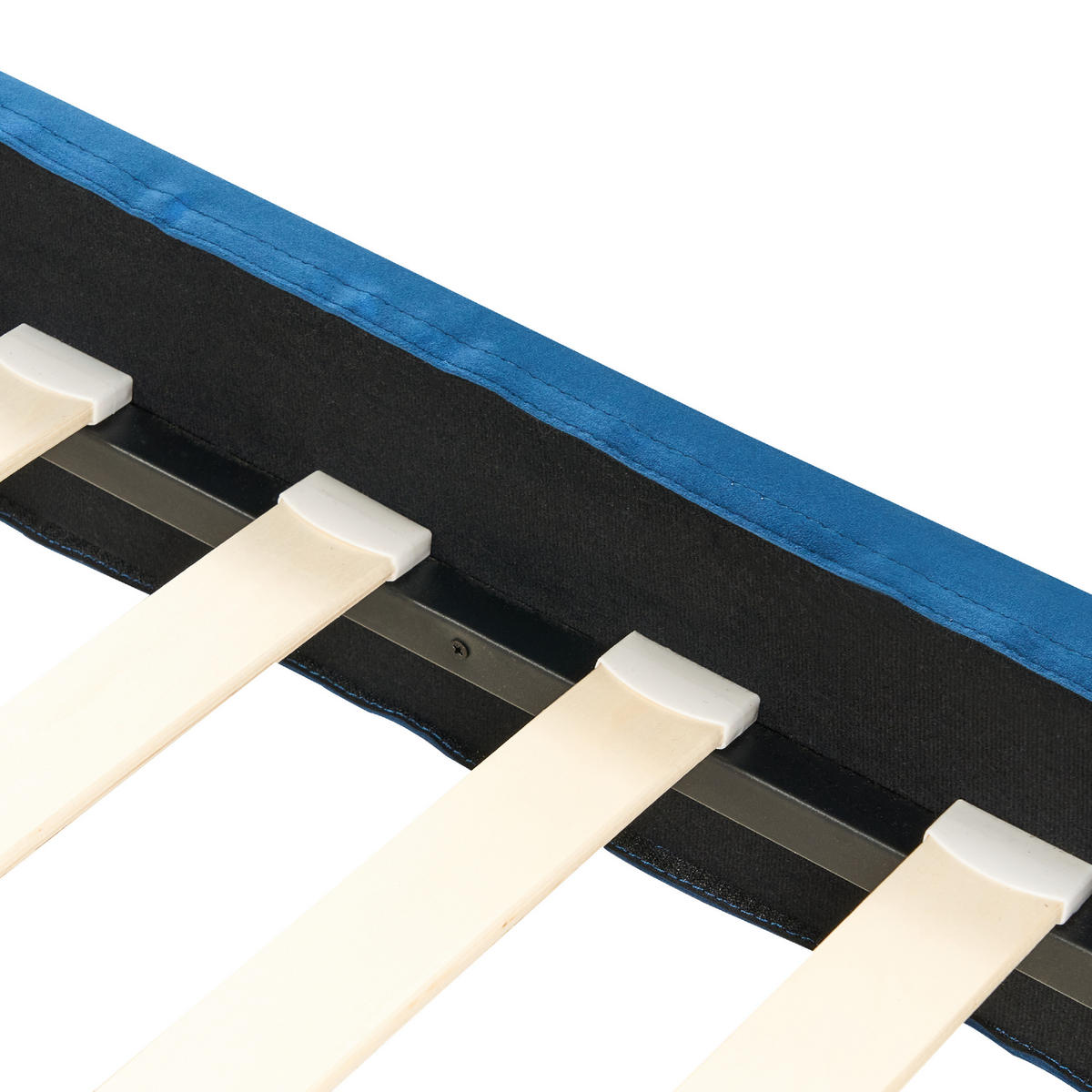 POLSTERBETT 140/200cm Dunkelblau Fitou - Dunkelblau, Textil (140/200cm) - Beliani